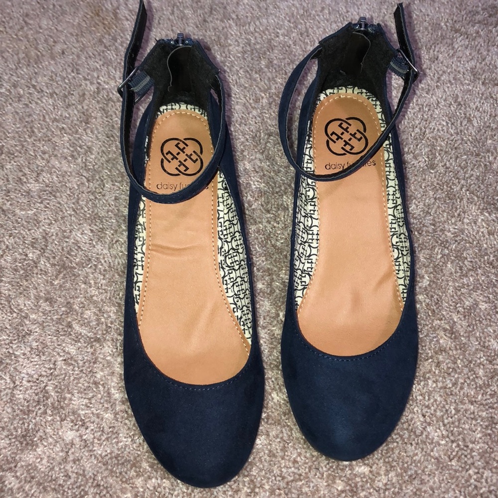 Navy blue dress shoes